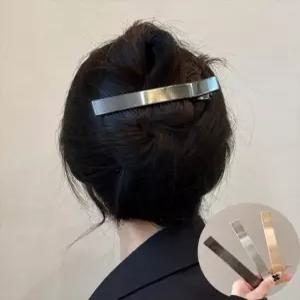 D 엄친아 메탈 일자 헤어집게핀 올림머리 머리핀