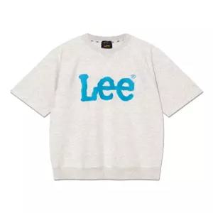 리 LEE 빅 치 로고 반팔 맨투맨 오트밀