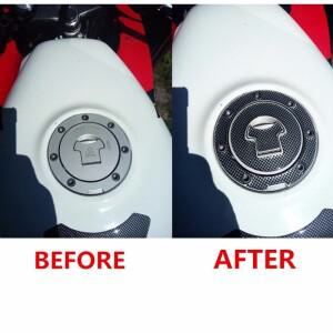혼다 CBR RVF VFR CB400 CB1300 CBR1000RR 용 탄소 섬유 바이크 오토바이 가스 오일 캡 커버 데칼 탱크 패