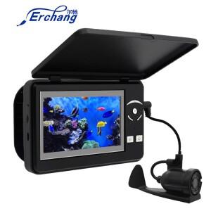Erchang F431B 수중 낚시 카메라 4x 디지털 줌 4.3 인치 4000mAh 15m 적외선 겨울 어부 카메라 어군 탐지기