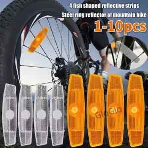 자전거 경고 스포크 반사판 조명 MTB 도로 사이클링 4pcs 바퀴 림 반사 마운트 클립