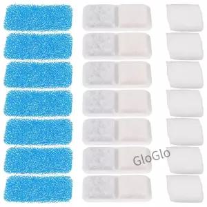 24Pcs 교체용 고양이 물 분수 필터 여과 조용한 작동 간편한 설치 호환 가능 애완 동물 디스펜서