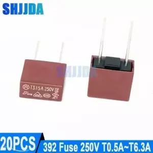 20개 392 퓨즈 250V T0.5A T1A T1.25A T1.6A T2A T2.5A T3.15A T4A T5A T6.3A T8A T10A T15A 정사각형 LCD
