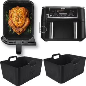 프리미엄 닌자 10 쿼트 DZ302 및 실리콘 라이너 BPA 프리 플래티넘 공기 순환을 돕는 0.1인치 두꺼운