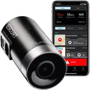 에스코트 M2 스마트 대시 캠 1080P 풀 HD 비디오 사고 보고서 주차 모드 드라이브 앱 Wi-Fi 및 GPS 16GB