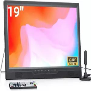 NORTHING 19.2인치 휴대용 TV 안테나 포함 HDMI 입력/AV 입력/USB 포트 1080P LED 소형 스탠드 내장 주방