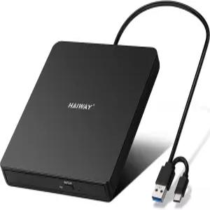 외장 CD DVD 드라이브 USB 3.0 Type-C 버너 라이터 RW 광학 노트북 데스크탑 PC용 슬림 ROM 리더 Windows