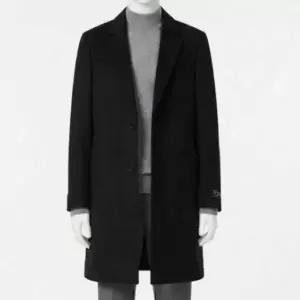 [레노마](마산점)26년 F/W 신상 울캐시미어 모던 브이존 2버튼 테일러드 체스터 코트[블랙]