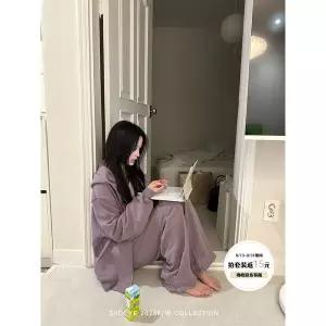 가을 자켓 재킷 블 캐주얼 Siiooye Softfit 실용주의 투톤 맨투맨 세트 지퍼 가디건 카디건 후드 트레이닝