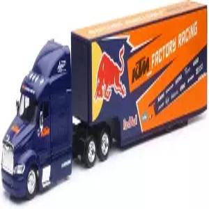 New-Ray 959-0105 복제품 1 43 세미 트럭 17 레드불 Ktm 경주용