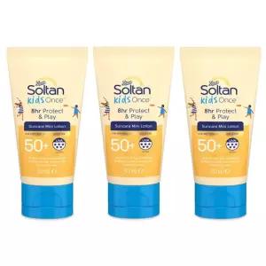 Boots Soltan 영국 부츠 솔탄 키즈 원스 프로텍트 & 플레이 선케어 미니 로션 SPF50+ 50ml x 3팩