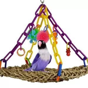 Super Bird Creations 조류용 미니 플라잉 공중그네 장난감