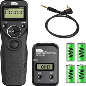 Pixel Wireless Shutter Remote Release Control TW283E3 for Canon Eos R6 RP XT XTi XS XSi T1i T2i T3