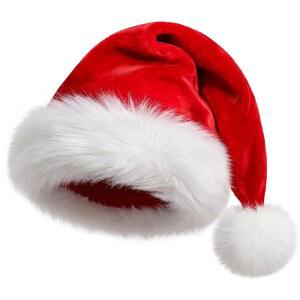 성인용 크리스마스 산타 모자 들용 아기용 두툼한 부드러운 털 XMAS 휴일 모자 | 초고온감 클래식 벨벳 산타클로스 남녀 공용 새해 파티용 머리 장식 손바느질 접착제 없음 폭신한
