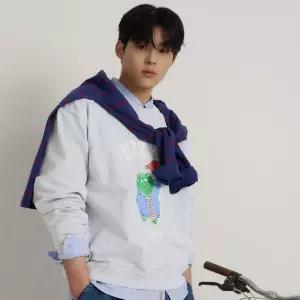빈폴 멘 헤리티지클럽 푸즈예티 스웨트 셔츠라이트 그레이 BC6241C612