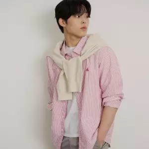 빈폴 멘 시어서커 스트라이프 셔츠레드 BC6364C186