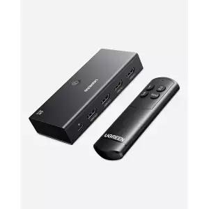 UGREEN HDMI 스위치 3-in-1 아웃 4K@60Hz 리모컨 포함 HDR10 3D 돌비 CEC HDCP2.2 스플리터 2 PS5/4 노트북