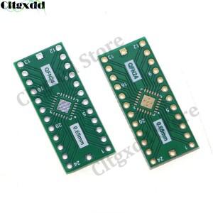 QFN24 전송 보드 어댑터 PCB SMD-DIP24 DIP 24 핀 IC  플레이트  0.5mm 2.54mm 피치 컨버터 소켓  2 개