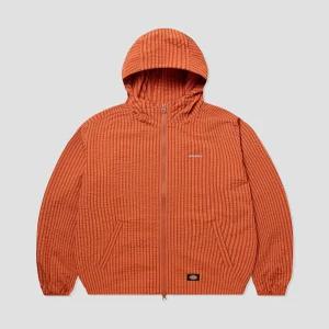 Dickies 디키즈 그리드 체크 라이트 윈드브레이커 Orange 6084316