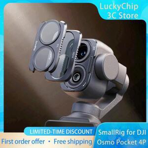 정품 SmallRig 6476/6477/6658 DJI Osmo Pocket 4P용 분할 필터 키트ND16/ND64/ND256/CPL 포함 자기식 퀵 릴리스
