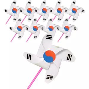 민화샵 우리나라 종이 바람개비 10p 세트, 태극기 KDPPP0901, 1세트