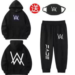 후드 티 가을 겨울 풀오버 맨투맨 앨런 워커 AlanWalker 자하오 동일 모델 용 후드티 세트 학생용 아우터