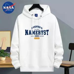 후드 티 가을 겨울 풀오버 맨투맨 NASA 남자 남성 후드티 청 학생용 가을겨울용 기모 상의 넉넉하고 캐주얼