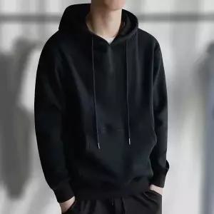 후드 티 가을 겨울 풀오버 맨투맨 기모 남성 가을겨울용 트렌디한 두툼한 무지 상의 스타일