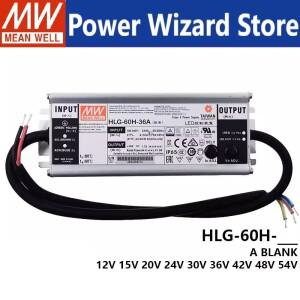 스트리트/하이베이/온실/주차장용  민웰 HLG-60H 60W 정전압 정전류 LED 드라이버 B