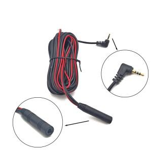 4핀 스트리밍 블랙박스 후방 카메라 연장 코드 2.5mm 잭 모든 차량용 12V 전원 콘센트 플라스틱 및 금속 케
