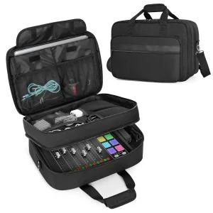 RODE Caster Pro/Pro II/RC Duo와 호환되는 Trunab 오디오 믹서 케이스 마이크 케이블 및 팟캐스트 장비를