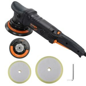 MAXXT 720W 가변 속도 듀얼 액션 폴리셔로 연마 및 왁싱을 자세히 설명하는 자동차용 무작위 궤도 버퍼 기