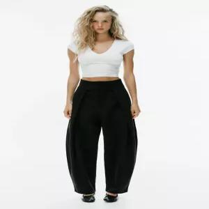 ZARA 플리츠 벌룬 팬츠 - 블랙 1255/527/800