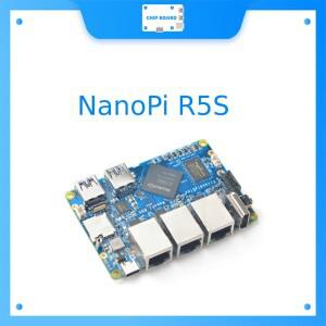 NanoPi R5S 라우터 듀얼 2.5G + 기가비트 미니 개발 보드, CNC 풀 메탈 케이스, RK3568