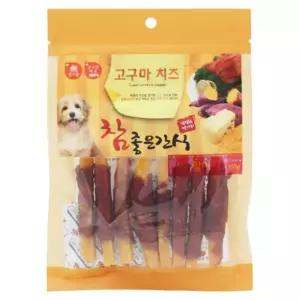 오만네 참좋은간식 고구마치즈 오리말이 100G 강아지고구마간식