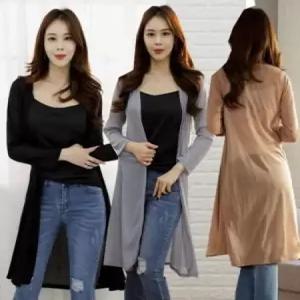 오픈 시스루 롱 봄 비침 가디건 여름 루즈핏 로브