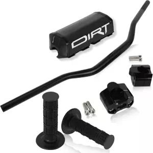 USTPO 더트 피트 자전거 핸들바 1 1/8 28mm 오토바이 라이저 마운트 클램프 폼 패드 그립 YZ 450 TRX450R