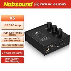 Nobsound K5 USB DAC 헤드폰 앰프  ESS9038Q2M 광학 디지털 아날로그 변환기  DSD256  3.5mm 잭 포함