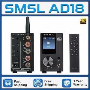 SMSL AD18 HIFI 오디오 스테레오 앰프는 블루투스4.2 Apt-X DSP DAC 80Wx2 클래스 D 통합형 풀 디지털 사운