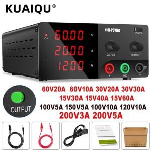 60V 20A 100V10A 200V 5A 30V30A 조정 가능 규제 DC 전원 공급 장치 고전력 450W-1200W 가변 전압 전류 레