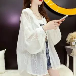 여름 레이스 자외선차단 가디건 얇은 코트 비치웨어 루즈핏 카디건 커버업거디건 tod+E7180