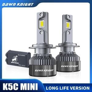 DAWNKNIGHT K5C 미니 H7 H11 5000K Led 헤드 라이트 전구 H11 H1 HB3 HB4 12V Led 자동차 전구 2pcs