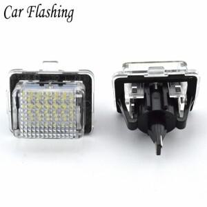 자동차 깜박임 오류 없는 SMD LED 번호 번호판 조명 키트 메르세데스 W204 W212 C207 C216 W221 자동차 번
