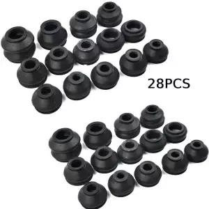 28pcs 볼 부츠 서스펜션 스티어링 더스트 커버 트랙 타이로드 링키지 키트 엔드 및