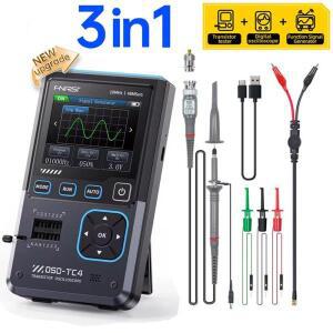 FNIRSI DSO-TC4/DSO-TC3 3 in 1 디지털 오실로스코프 10MHz 48Ms/s 트랜지스터 테스터 전자 부품 테스터 US