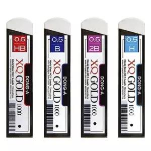 사무실비품 샤프심 1000 골드 0.5mm 12개1세트 필기 문구