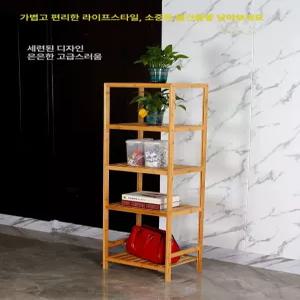 원목 오픈형 다용도 장식 틈새 가정용 수납 책장 진열대
