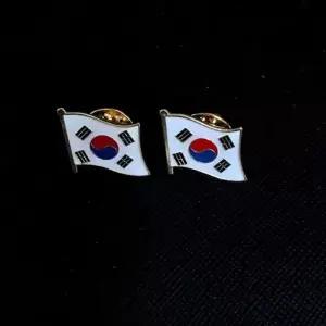 란우 태극기 브로치 패션 미니 아크릴 학교 여자 벳지