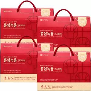 종근당건강 홍삼 녹용 프리미엄 선물세트 50ml x 30포, 3+1세트 (총 4세트) 온을마켓