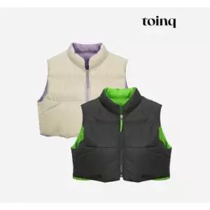 [toinq] 리버시블 크롭 덕다운 베스트(T239MDJ901W)